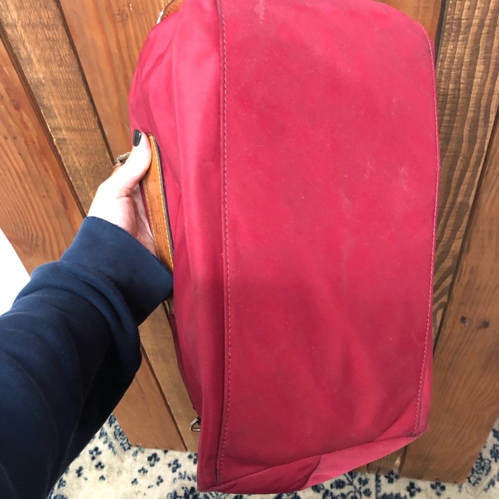 Dooney & Bourke red with leather purse - Picture 12 of 12